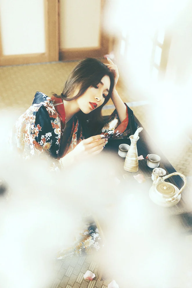 Kimono Floral Cherry Blossom
