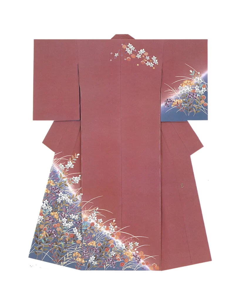 Kimono Floral Cherry Blossom Wave