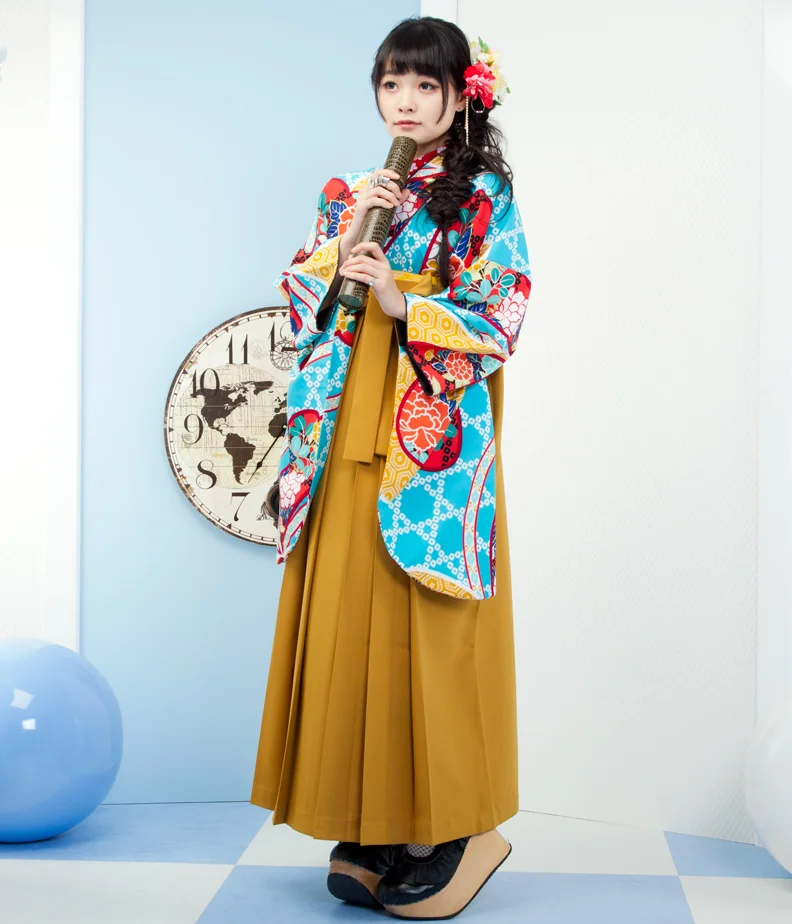 Kimono Floral Cherry Blossom Wave Geometric