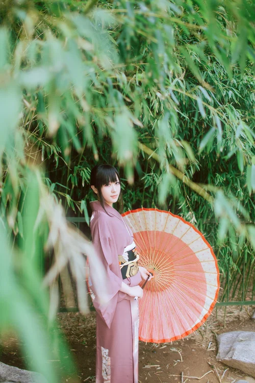 Kimono Floral Cherry Blossom Red Black