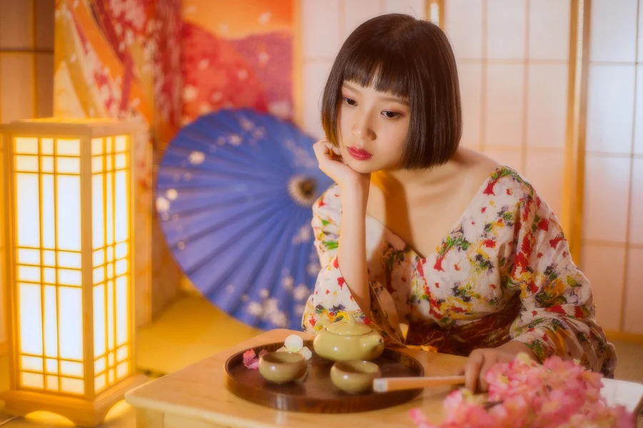 Kimono Floral Cherry Blossom