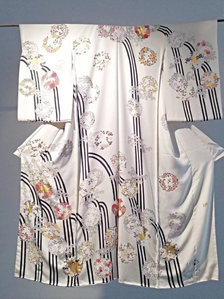 Kimono Floral Cherry Blossom Geometric Stripe Bird