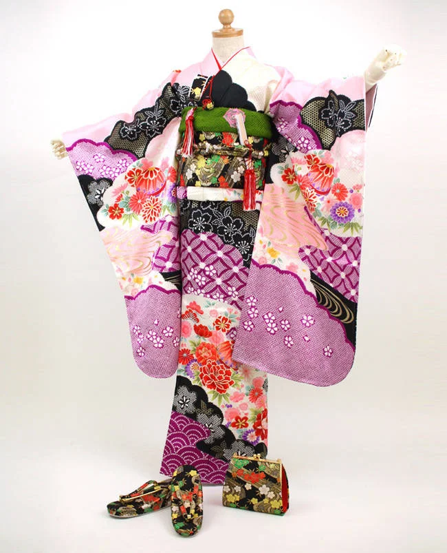 Kimono Floral Cherry Blossom Crane Wave Geometric Stripe Bird Moon Landscape