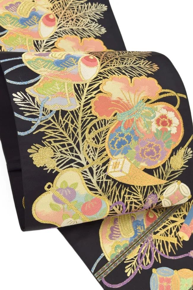 Kimono Floral Cherry Blossom Crane