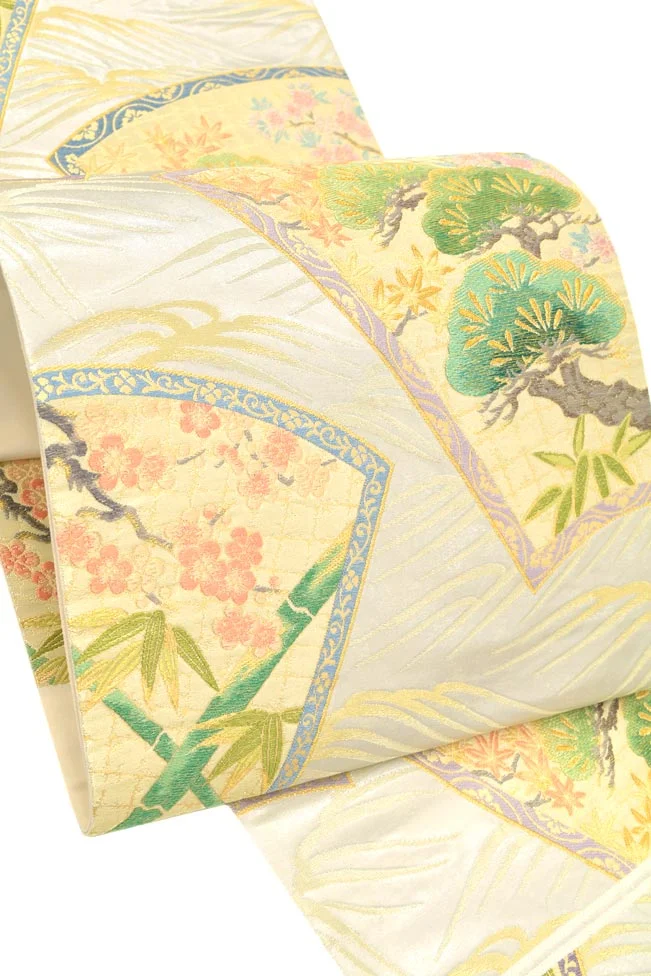 Kimono Floral Cherry Blossom Crane Wave