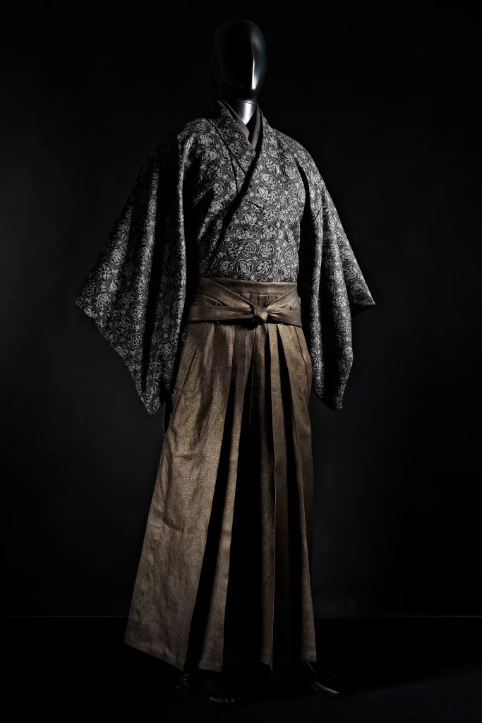 Kimono Floral Geometric Traditional Japanese Clothing