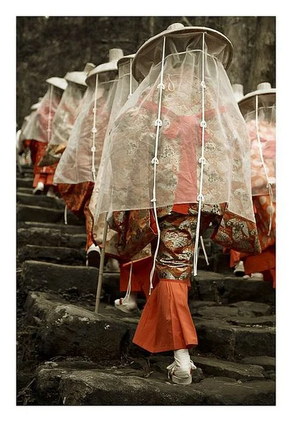 Kimono Floral Red Traditional Japanese