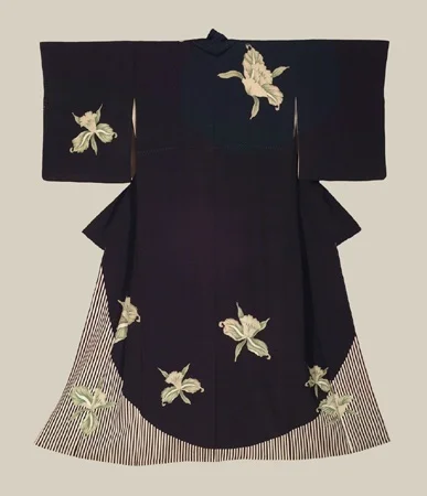 Kimono Floral Stripe