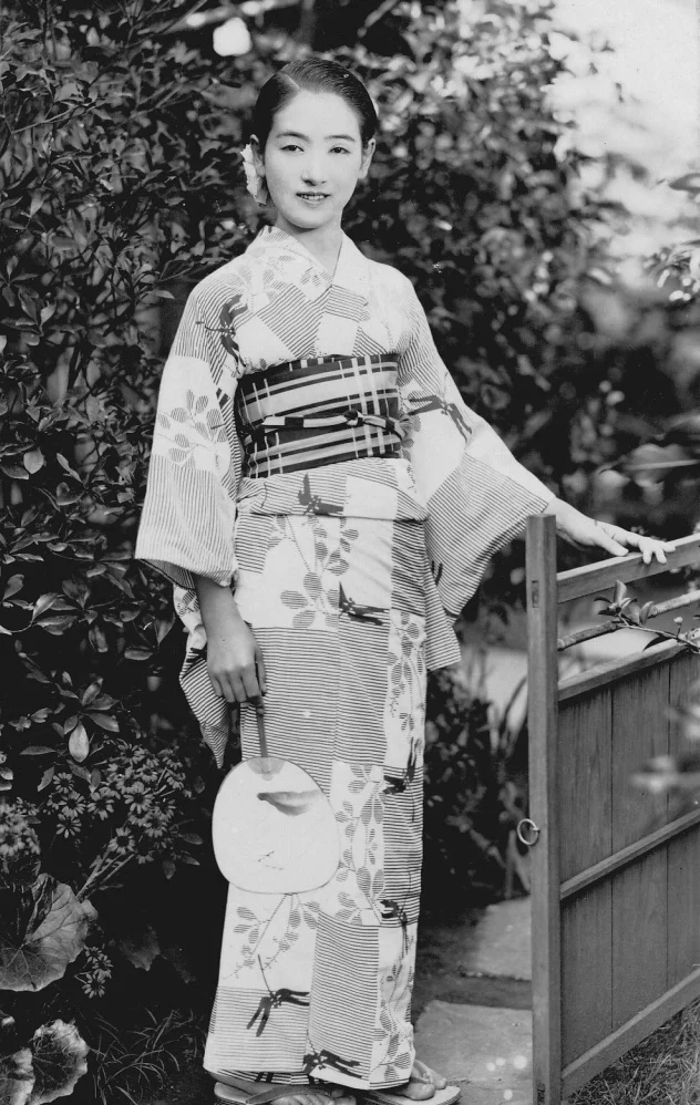 Kimono Floral Stripe Bird