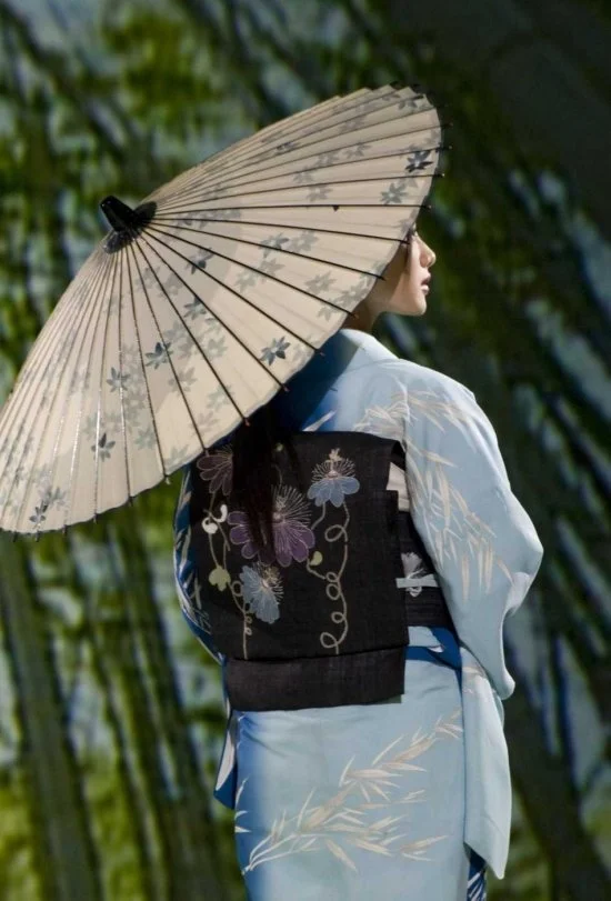 Kimono Floral Wave Blue