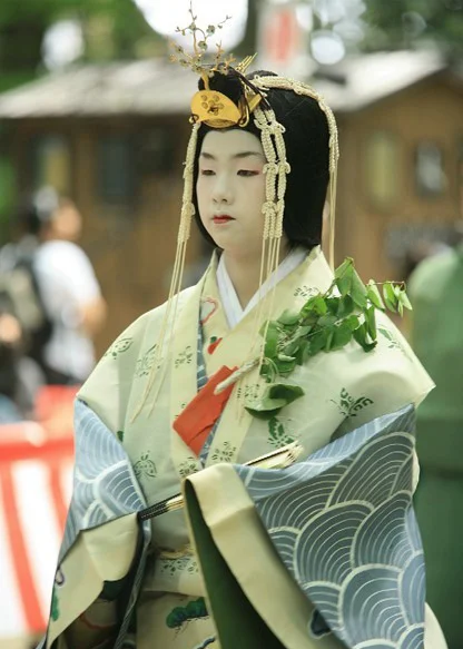 Kimono Floral Wave Green