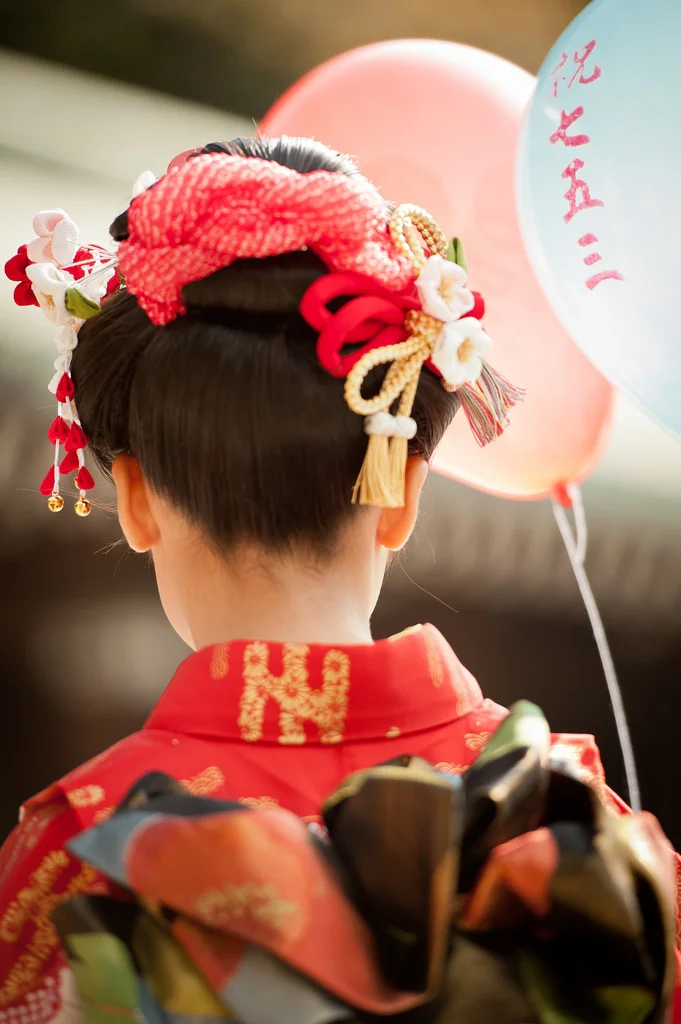 Kimono Furisode Floral Cherry Blossom Red Traditional