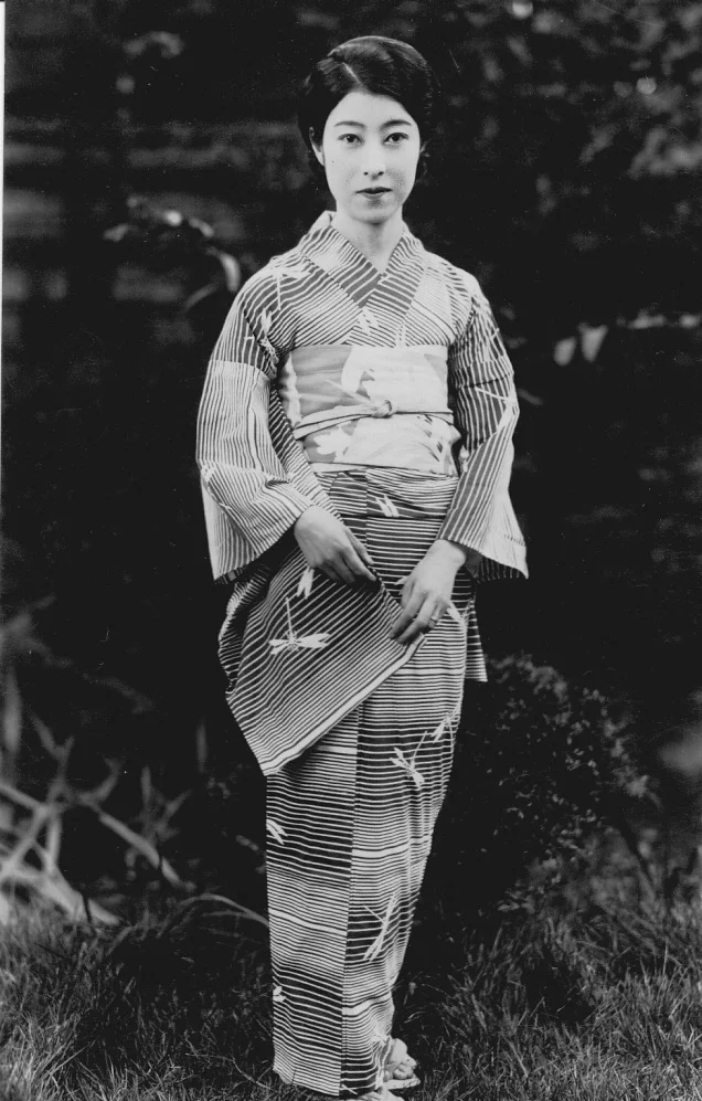Kimono Stripe Bird Floral Traditional Japanese