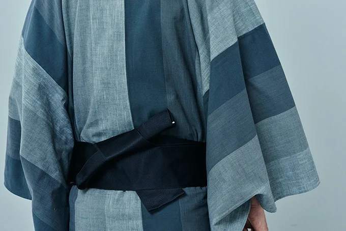 Kimono Stripe Dark Blue