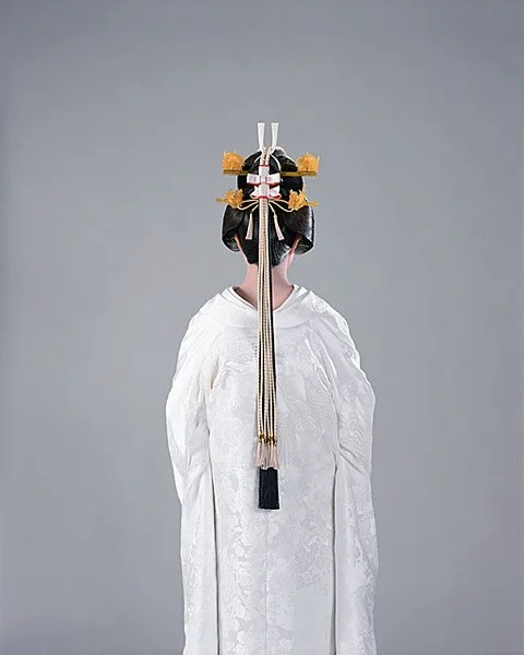 Kimono white floral traditional elegant Japanese