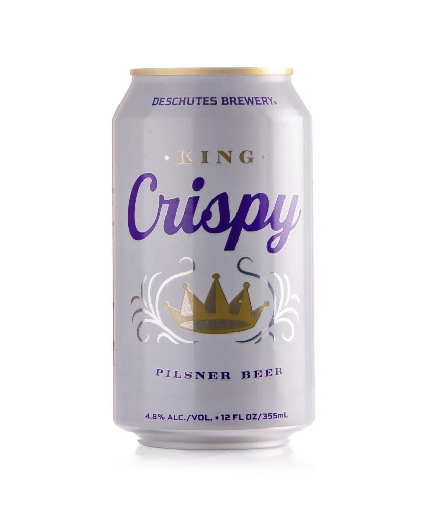 King Crispy Pilsner Beer Gold Packaging