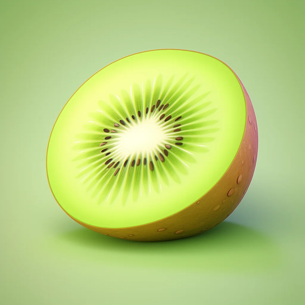 kiwi fruit 3D icon game cartoon cute lovely