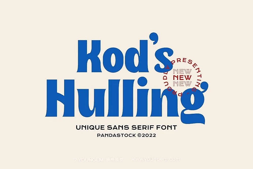 Kod’s Hulling Blue Font Sans Serif