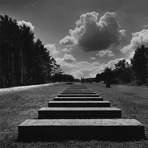 Landscape Dramatic Textured High Contrast Mysterious Monument