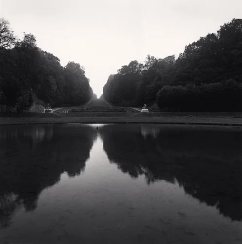 Landscape Reflective Symmetrical Trees Water Mysterious