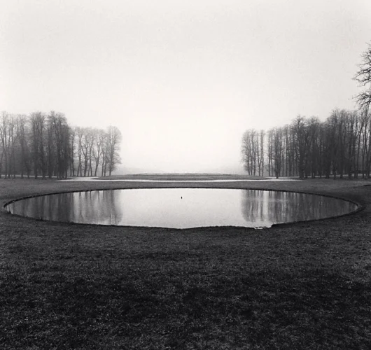 Landscape Reflective Symmetrical Trees Minimalist Mysterious