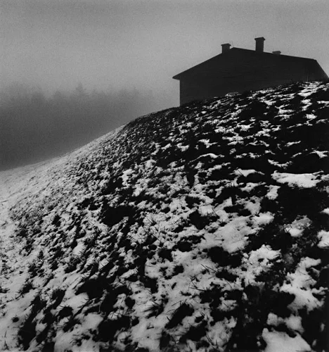 Landscape Snowy Dramatic Textured High Contrast Mysterious