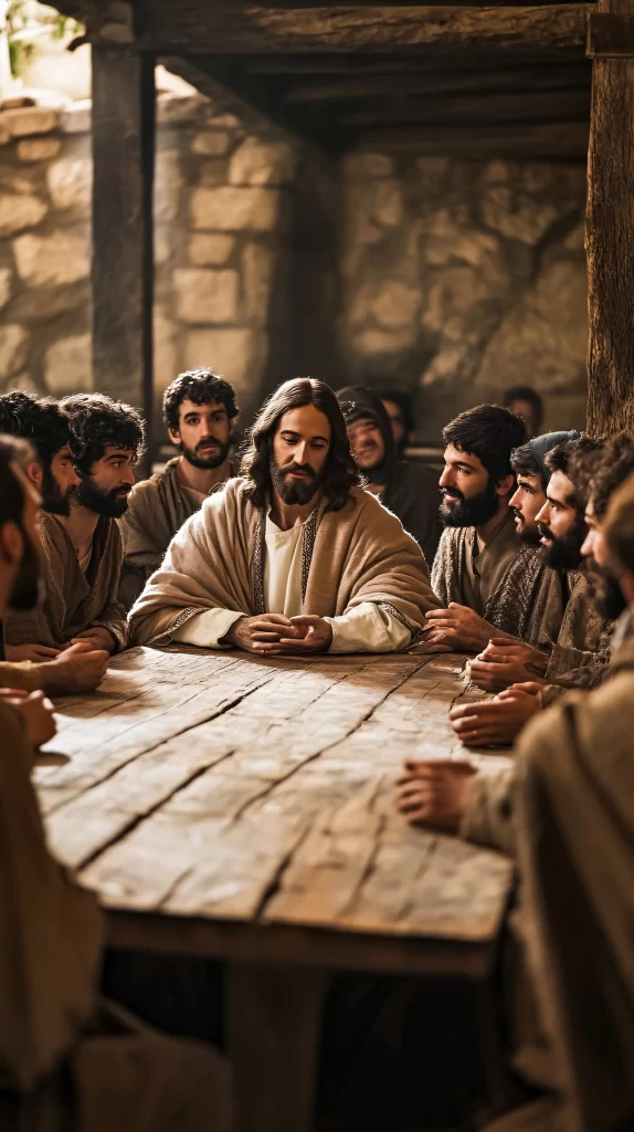 Last Supper Brown Stone Table 352