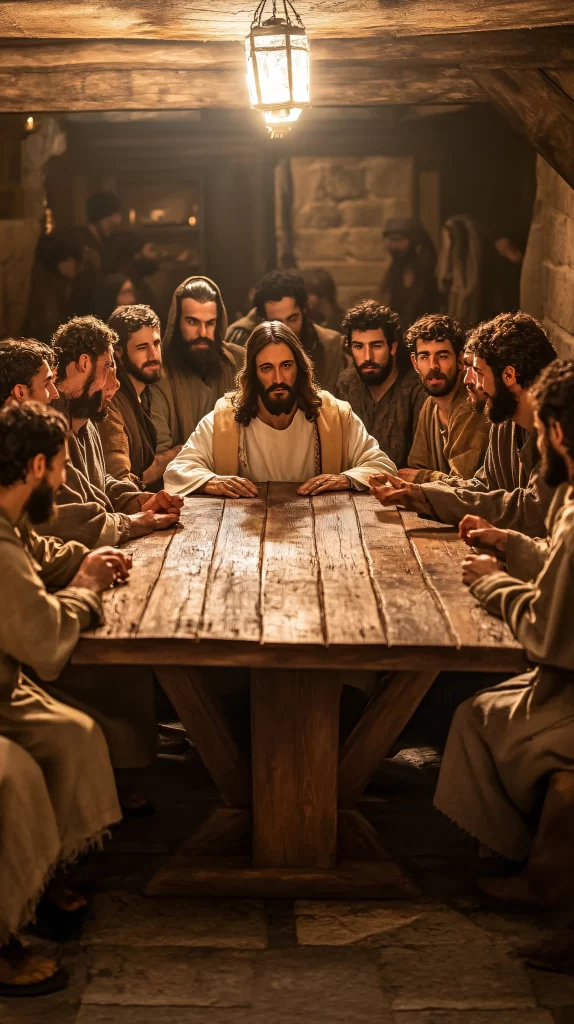 Last Supper Brown Table Light