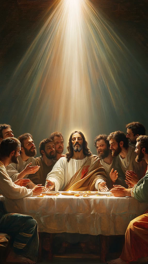 Last Supper Golden Light Table 708