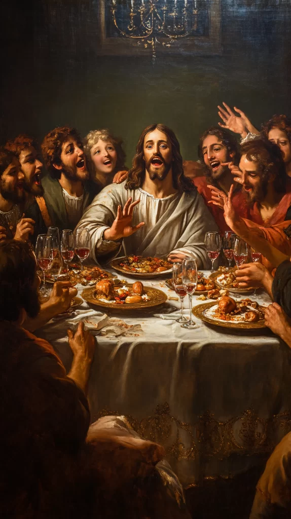 Last Supper Red Wine Table 656