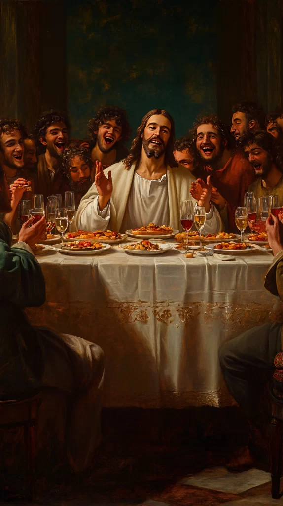 Last Supper Red Wine White 298