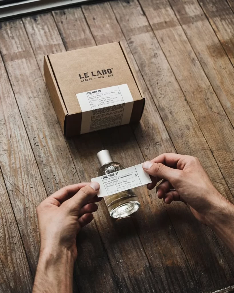 Le Labo Perfume Bottle Glass Clear Simple Design