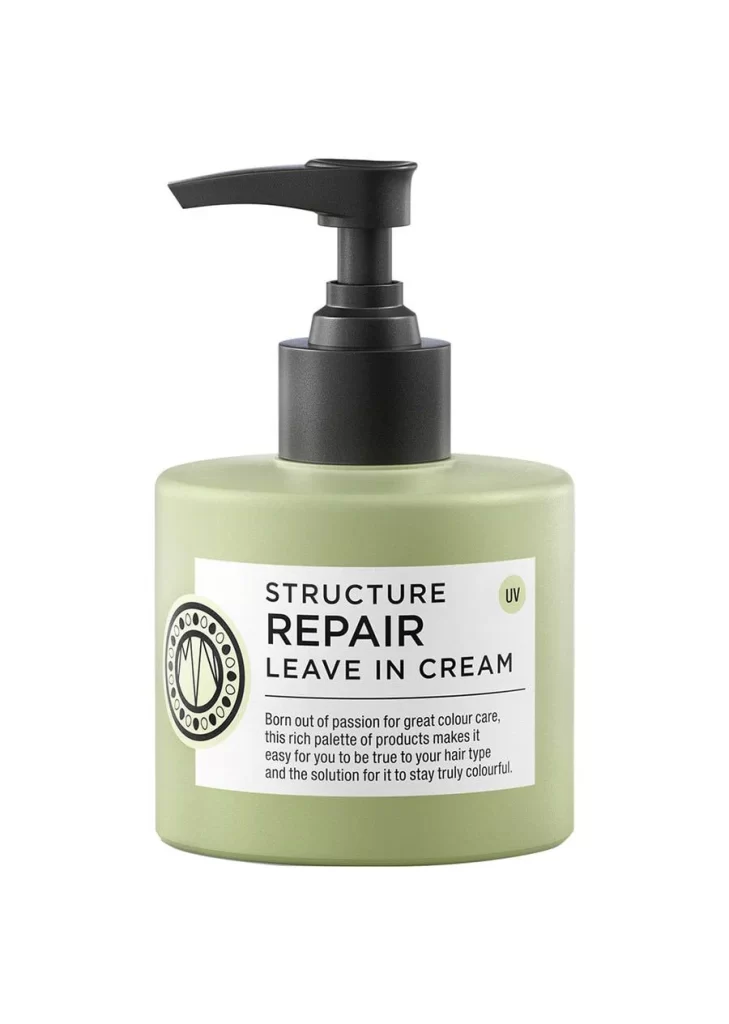 Leave-In Cream Green Pump Bottle Repair Structure