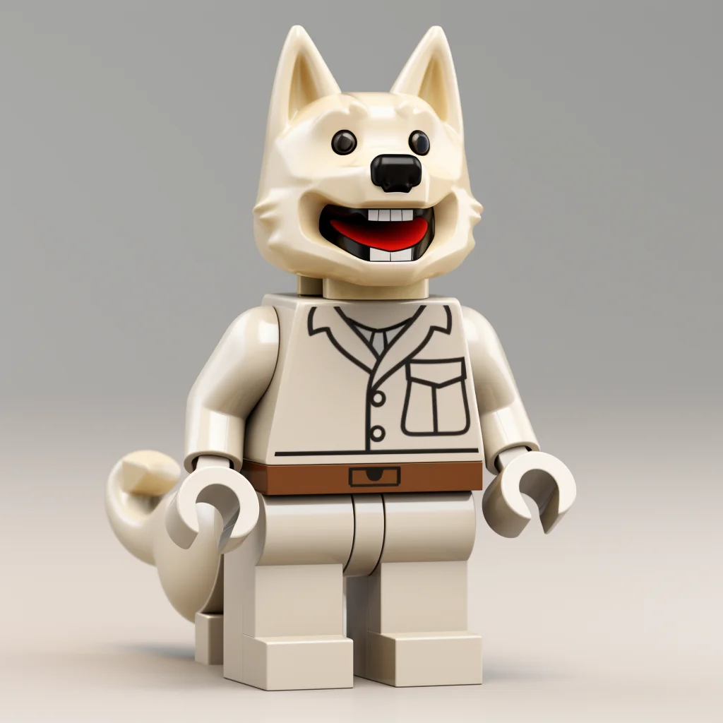 lego minifigure character animal toy dog