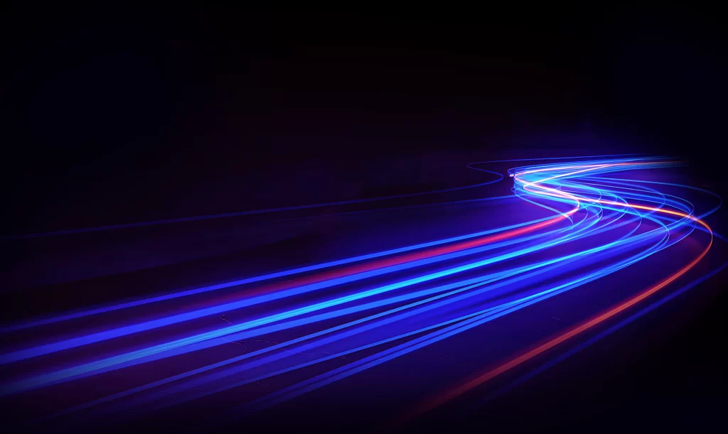 Light Trails Blue Red Black