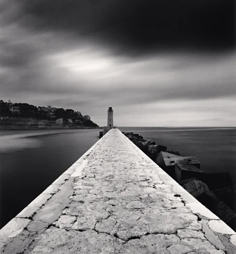 Lighthouse Pathway Dramatic Textured High Contrast Atmospheric
