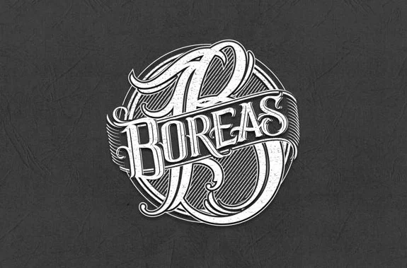 Logo Black White Calligraphy Branding V1