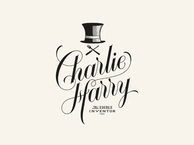Logo Black White Food Branding
