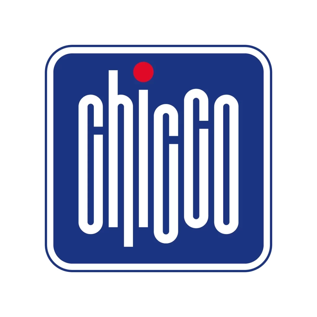 Logo Chicco Blue White Branding