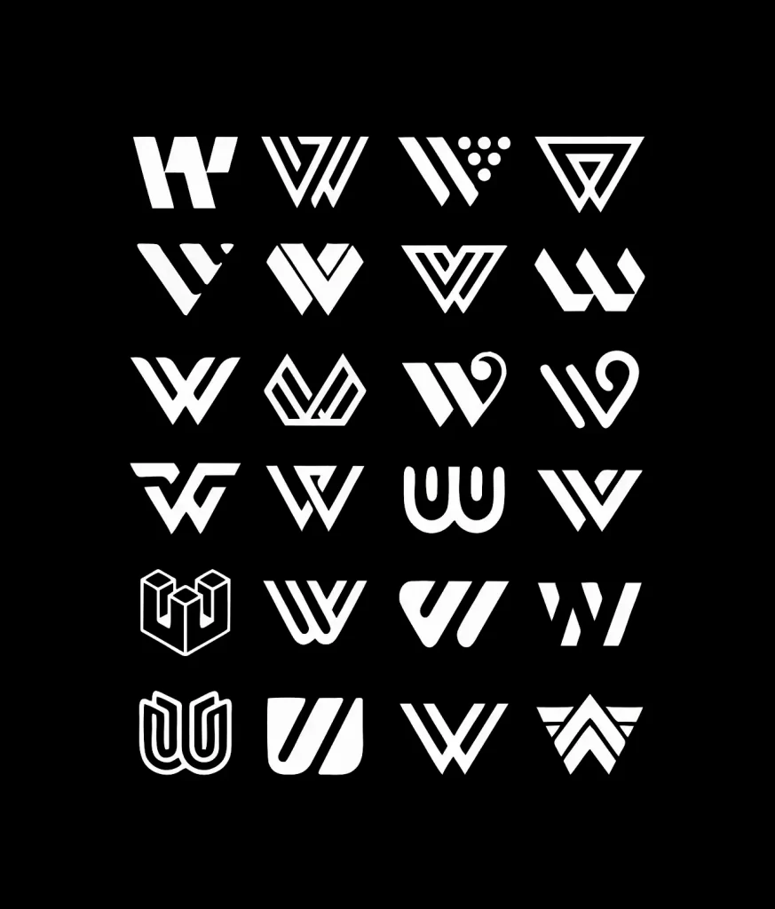 Logo Designs White Black