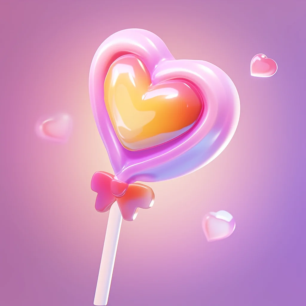 lollipop sweet 3D icon game cartoon cute lovely