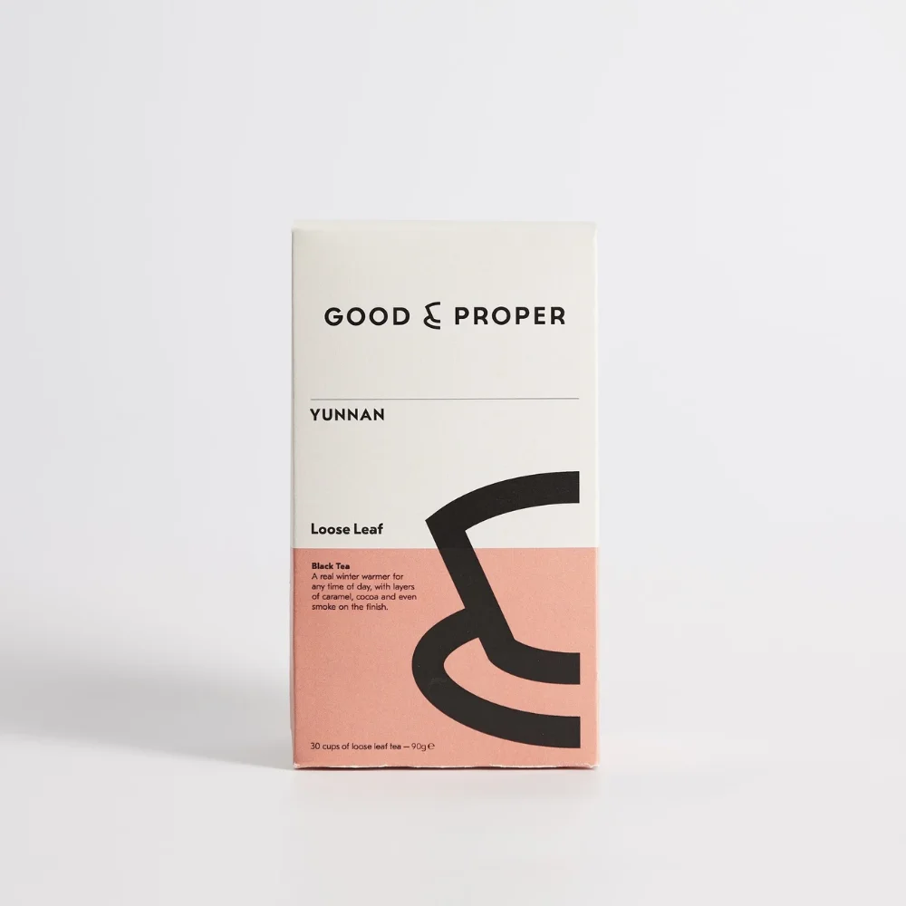Loose Leaf Tea Box White Pink Black