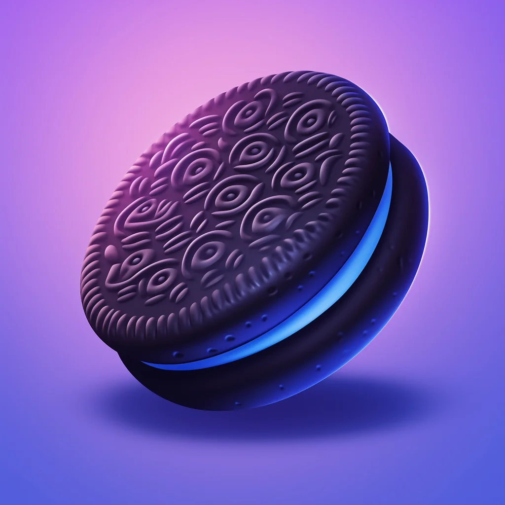 lovely icon cartoon game 3D cookie Oreo cute