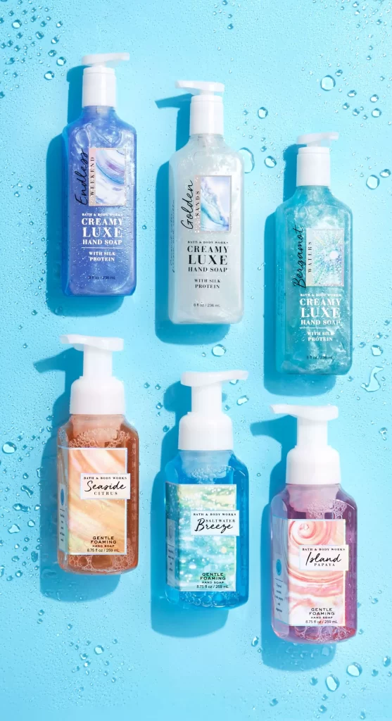 Luxury Hand Soap Bottle Transparent Colorful Swirls Foaming Pump Skincare