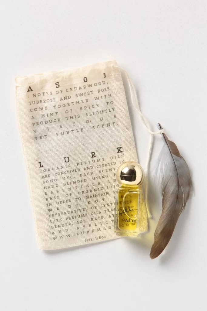 Luxury Perfume Bottle Glass Gold Feather