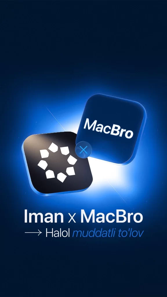 MacBro Iman Logo Blue Black