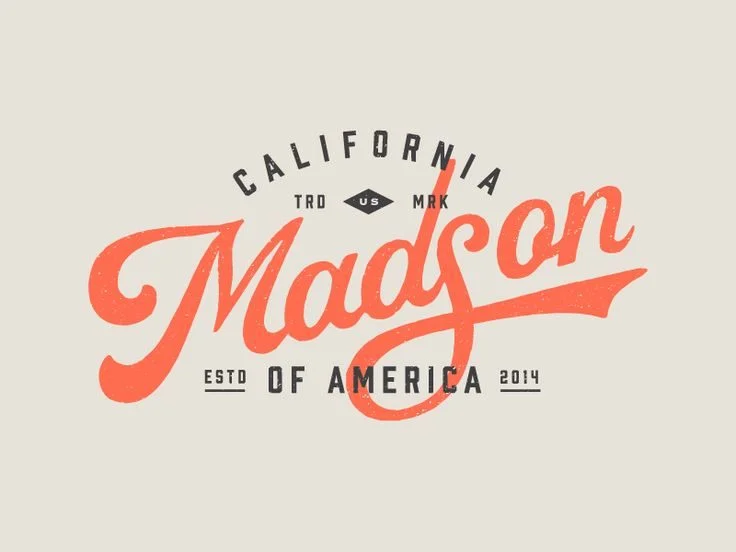 Madson Brand Orange Black Logo