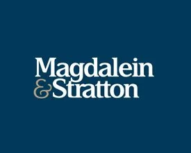 Magdalen Stratton Navy Blue White Branding