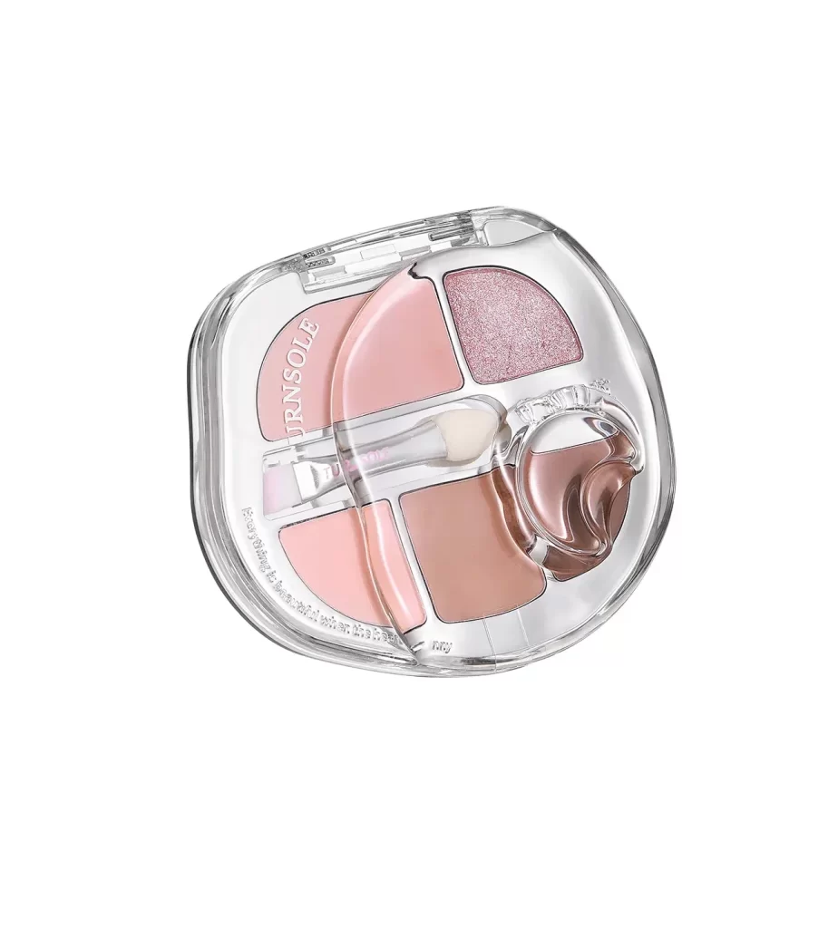 Makeup Palette Pink Blushes Glittery Eyeshadow