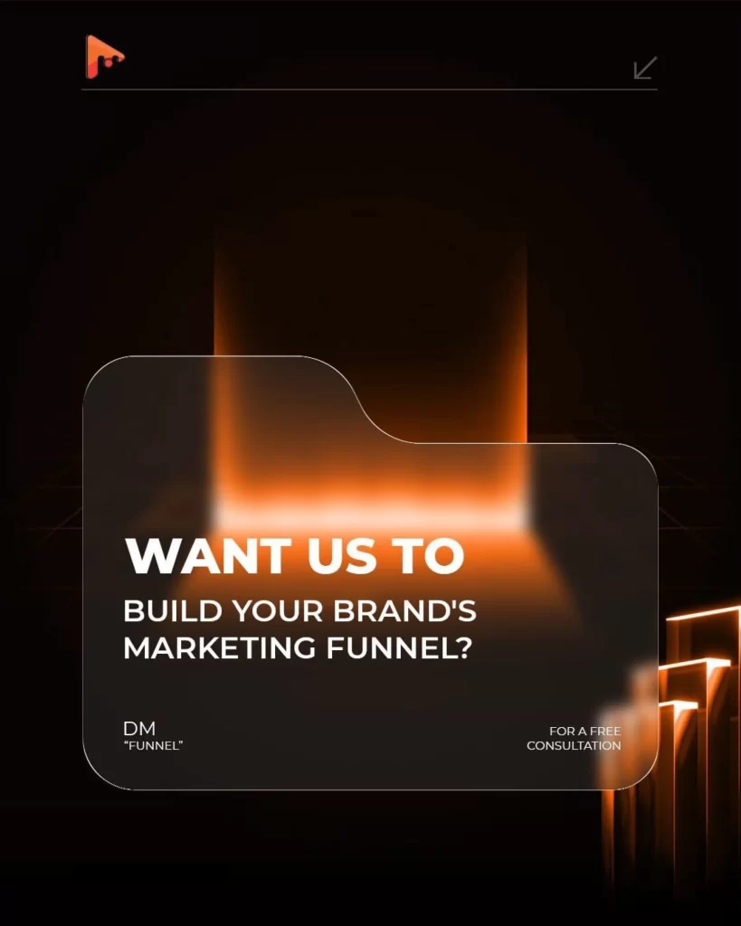 Marketing Funnel Brand Consultation Neon Black